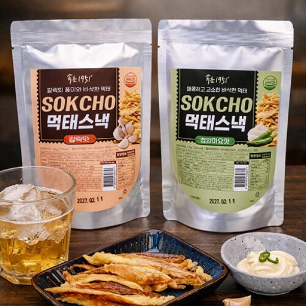 속초1951 먹태스낵 25g 청양마요맛 갈릭맛