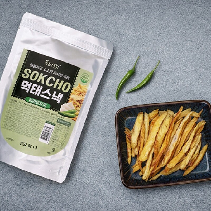 강원더몰,속초1951 먹태스낵 25g 청양마요맛 갈릭맛