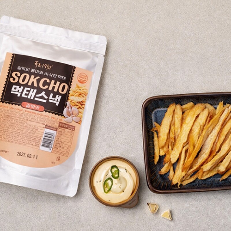 강원더몰,속초1951 먹태스낵 25g 청양마요맛 갈릭맛